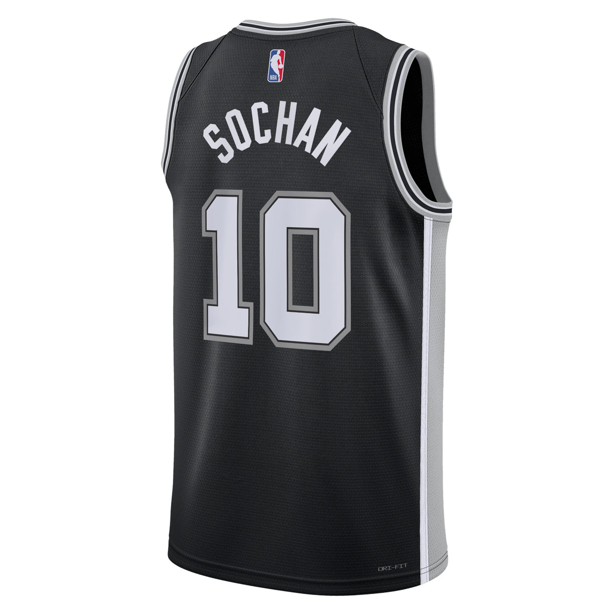 Jeremy Sochan San Antonio Spurs Icon Edition Swingman Jersey - Black - Unisex