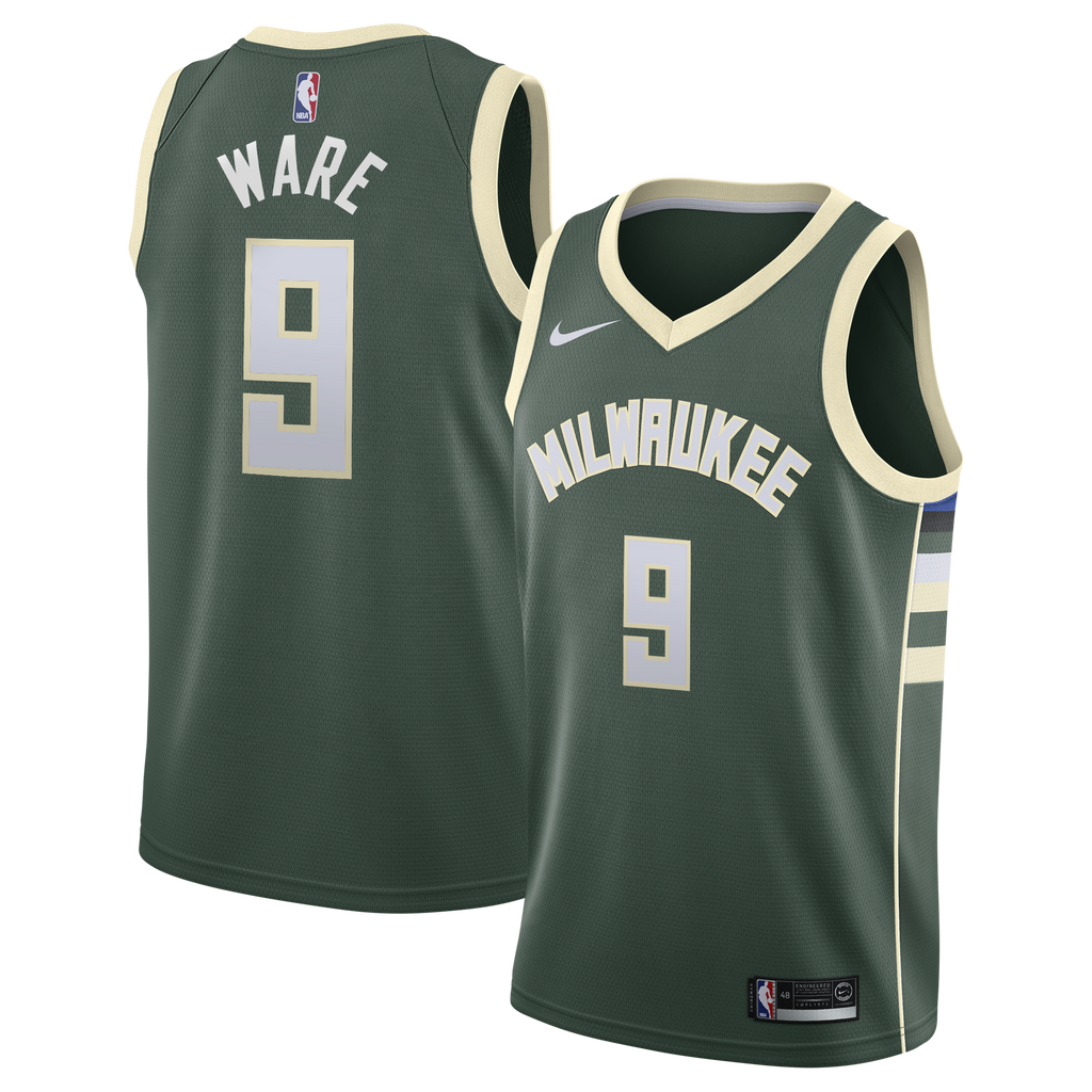 Kel'el Ware Milwaukee Bucks Icon Edition Swingman Jersey - White - Youth