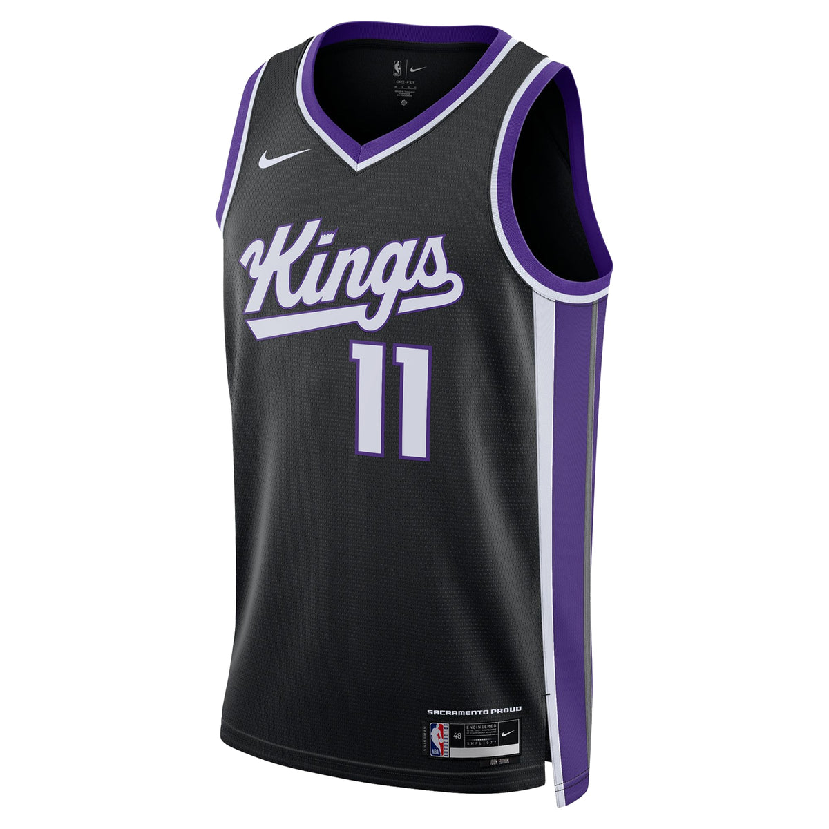 Domantas Sabonis Sacramento Kings Icon Edition Swingman Jersey - Black - Unisex
