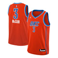 Jared McCain Oklahoma City Thunder Statement Edition Swingman Jersey - Orange - Youth