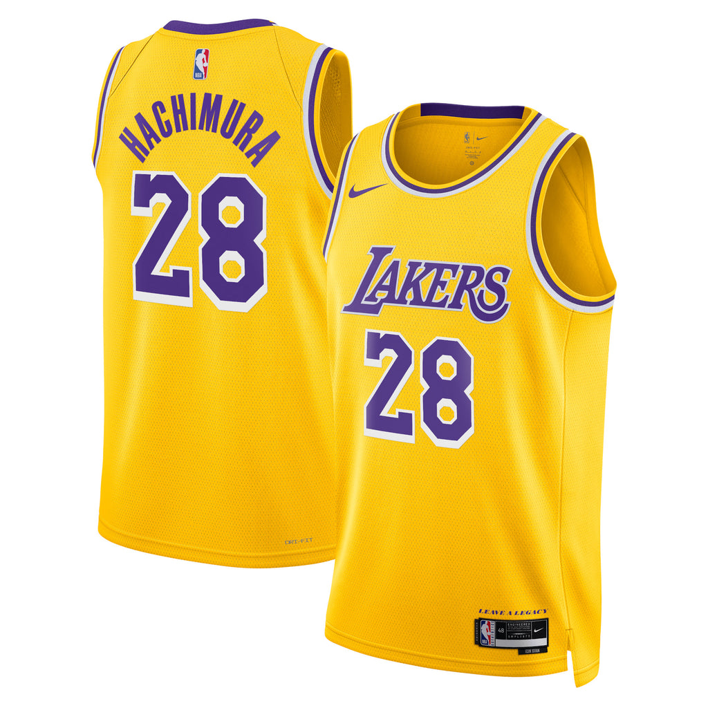 Rui Hachimura Los Angeles Lakers Icon Edition Swingman Jersey - Gold - Unisex