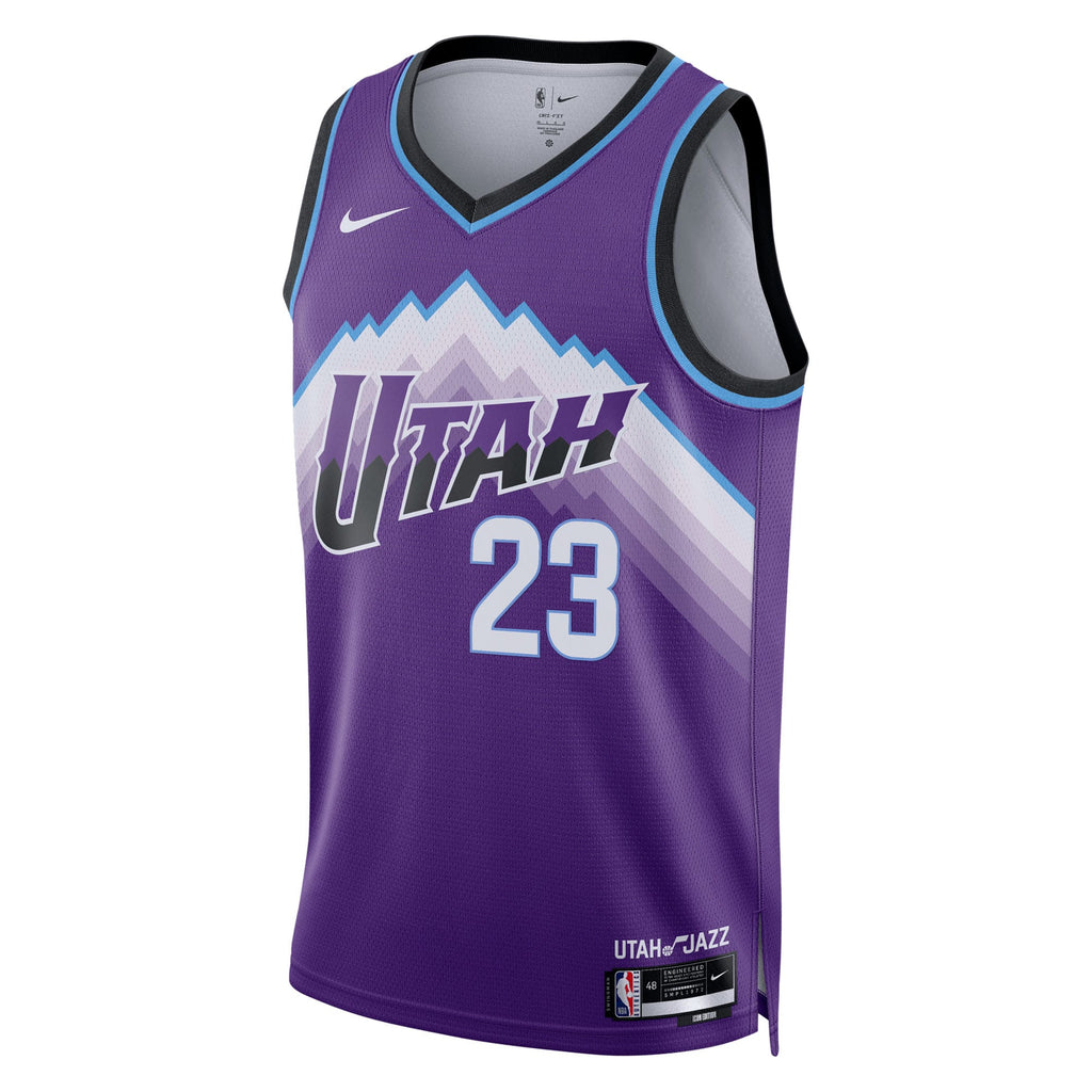 Lauri Markkanen Utah Jazz Icon Edition Replica Swingman Jersey - Purple - Youth