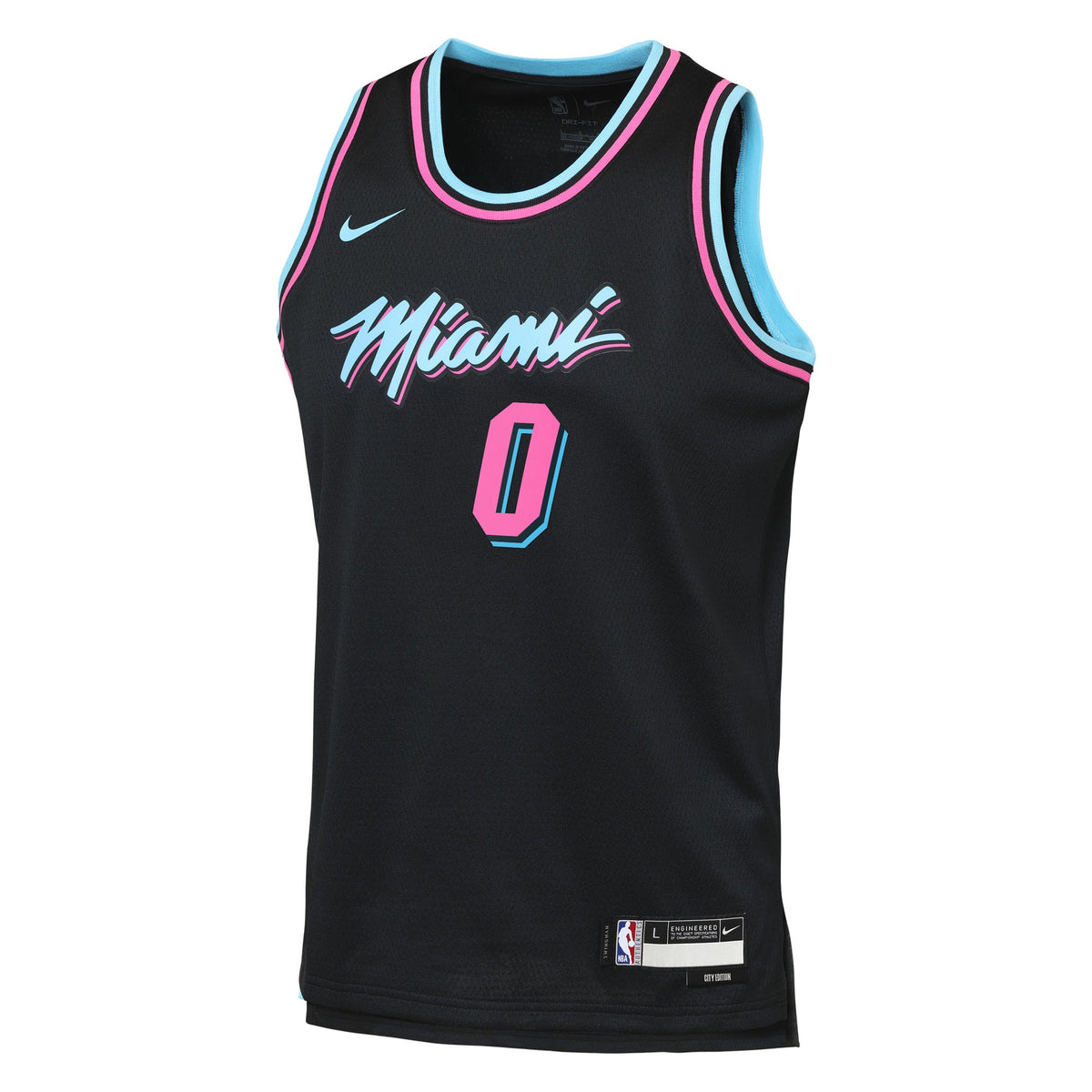 Simone Fontecchio Miami Heat 2025/26 City Edition Swingman Jersey - Black - Youth