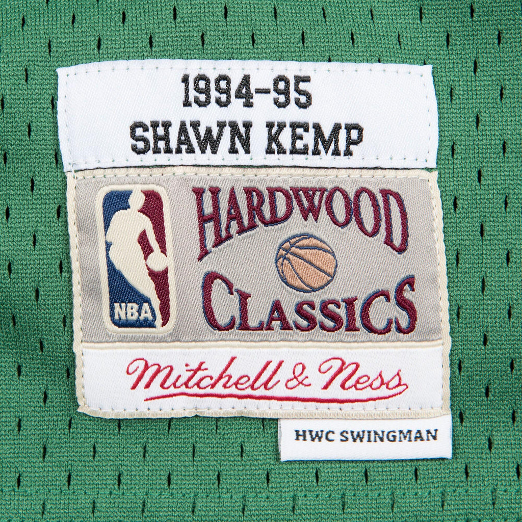 Shawn Kemp Seattle Supersonics Hardwood Classics Swingman Road Jersey - Mens