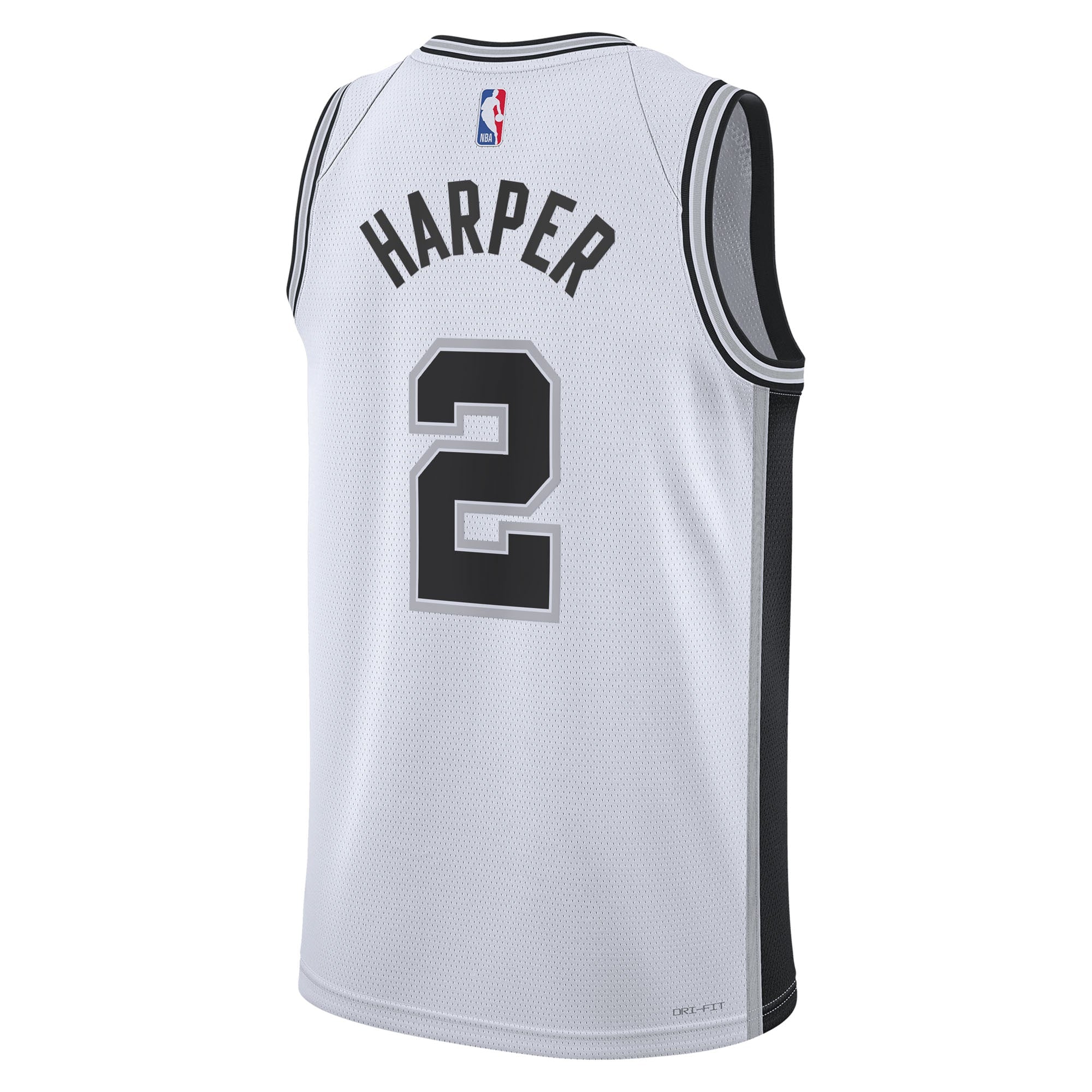Dylan Harper San Antonio Spurs 2025 Association Edition Swingman Jersey - White - Unisex