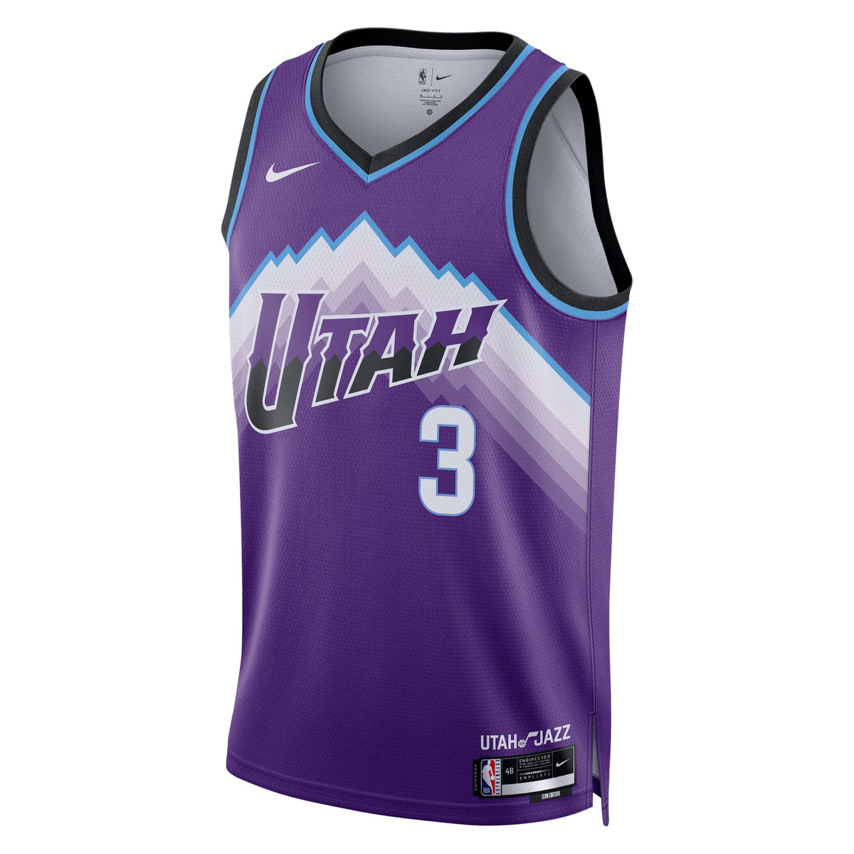 Keyonte George Utah Jazz Icon Edition Replica Swingman Jersey - Purple - Youth