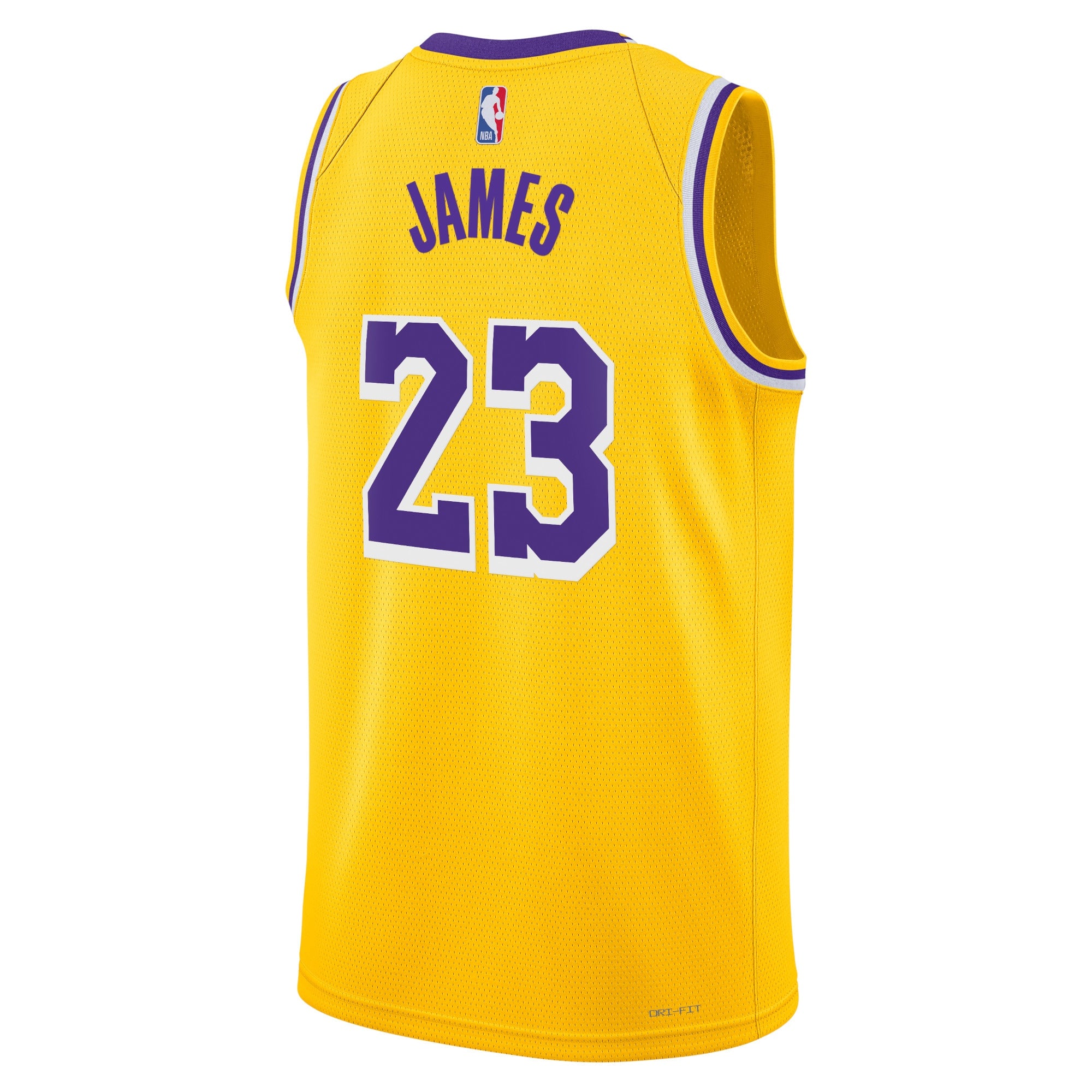 LeBron James Los Angeles Lakers Icon Edition Swingman Jersey - Gold - Unisex