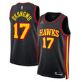 Onyeka Okongwu Atlanta Hawks Statement Edition Swingman Jersey - Black - Unisex