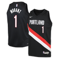 Ja Morant Portland Trail Blazers Icon Edition Replica Swingman Jersey - Black - Youth