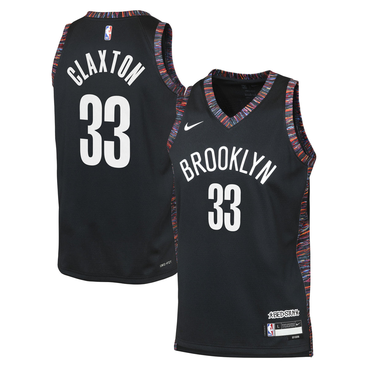 Nic Claxton Brooklyn Nets 2025/26 City Edition Swingman Jersey - Black - Youth