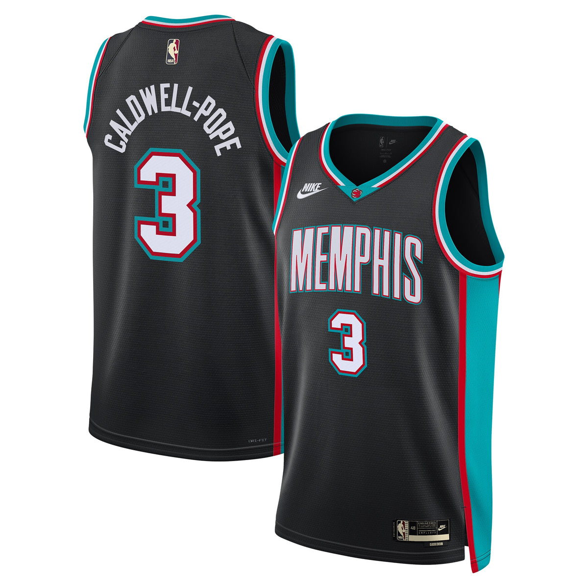Kentavious Caldwell-Pope Memphis Grizzlies Classic Edition Jersey - Black - Unisex