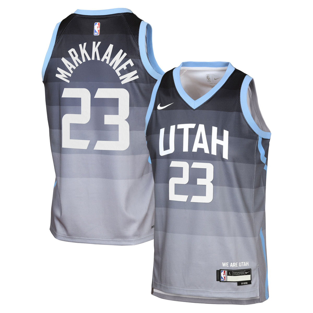 Lauri Markkanen Utah Jazz 2025/26 City Edition Swingman Jersey - Gray - Youth