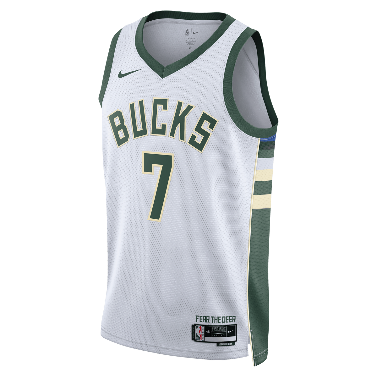 Kevin Porter Jr. Milwaukee Bucks Association Edition Swingman Jersey - White - Unisex