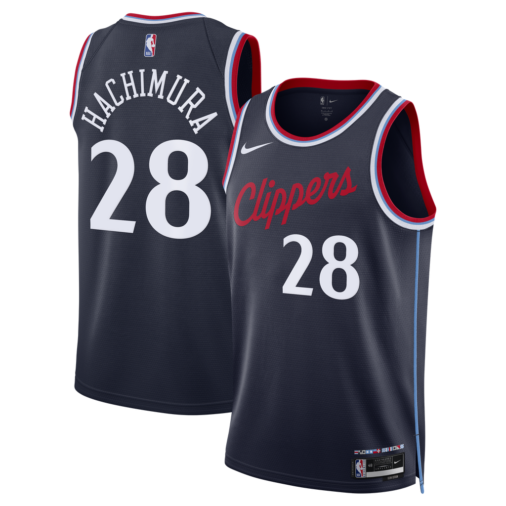Rui Hachimura Los Angeles Clippers Icon Edition Replica Swingman Jersey - Navy - Unisex