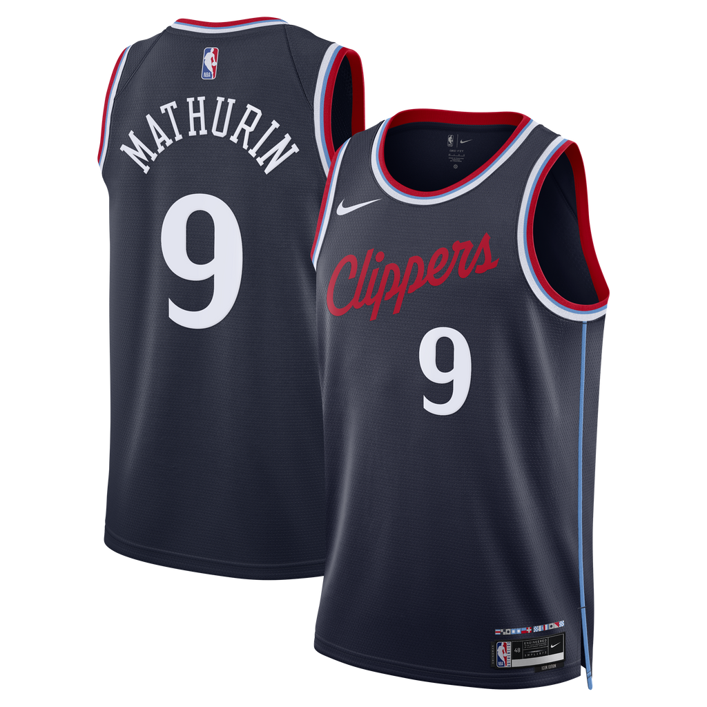 Bennedict Mathurin Los Angeles Clippers Icon Edition Replica Swingman Jersey - Navy - Unisex
