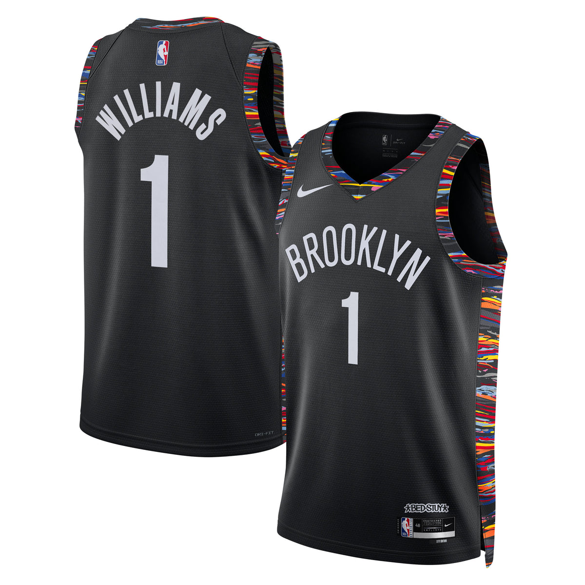 Ziaire Williams Brooklyn Nets 2025/26 City Edition Swingman Jersey - Black - Unisex