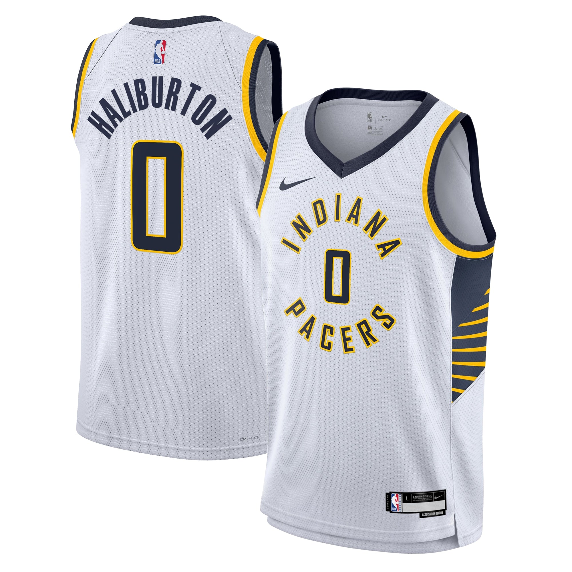 Tyrese Haliburton Indiana Pacers Association Edition Swingman Jersey - White - Youth