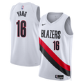 Yang Hansen Portland Trail Blazers Association Edition Replica Swingman Jersey - White - Unisex