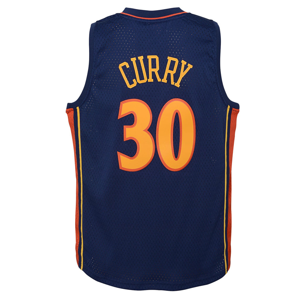Stephen Curry Golden State Warriors Hardwood Classics Road Jersey - Youth