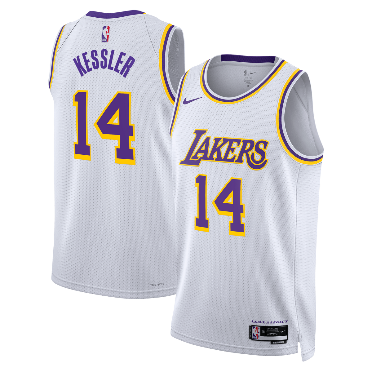 Walker Kessler Los Angeles Lakers Association Edition Swingman Jersey - White - Unisex