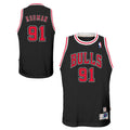 Dennis Rodman Chicago Bulls 1997-98 Hardwood Classics Alternate Swingman Jersey - Black - Youth