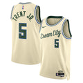 Gary Trent Jr. Milwaukee Bucks 2025/26 City Edition Swingman Jersey - Cream - Unisex