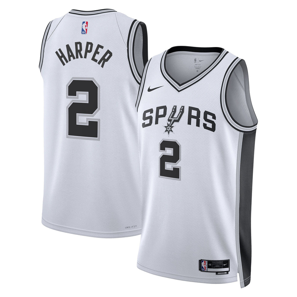 Dylan Harper San Antonio Spurs 2025 Swingman Association Jersey - White - Youth