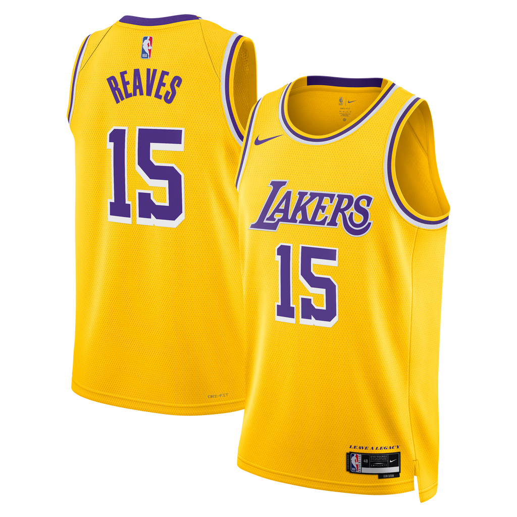 Austin Reaves Los Angeles Lakers Icon Edition Swingman Jersey - Gold - Unisex