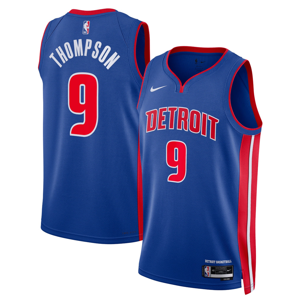 Ausar Thompson Detroit Pistons Icon Edition Swingman Jersey - Blue - Unisex
