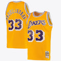 Kareem Abdul-Jabbar Los Angeles Lakers Swingman Road Jersey - Light Gold - Mens
