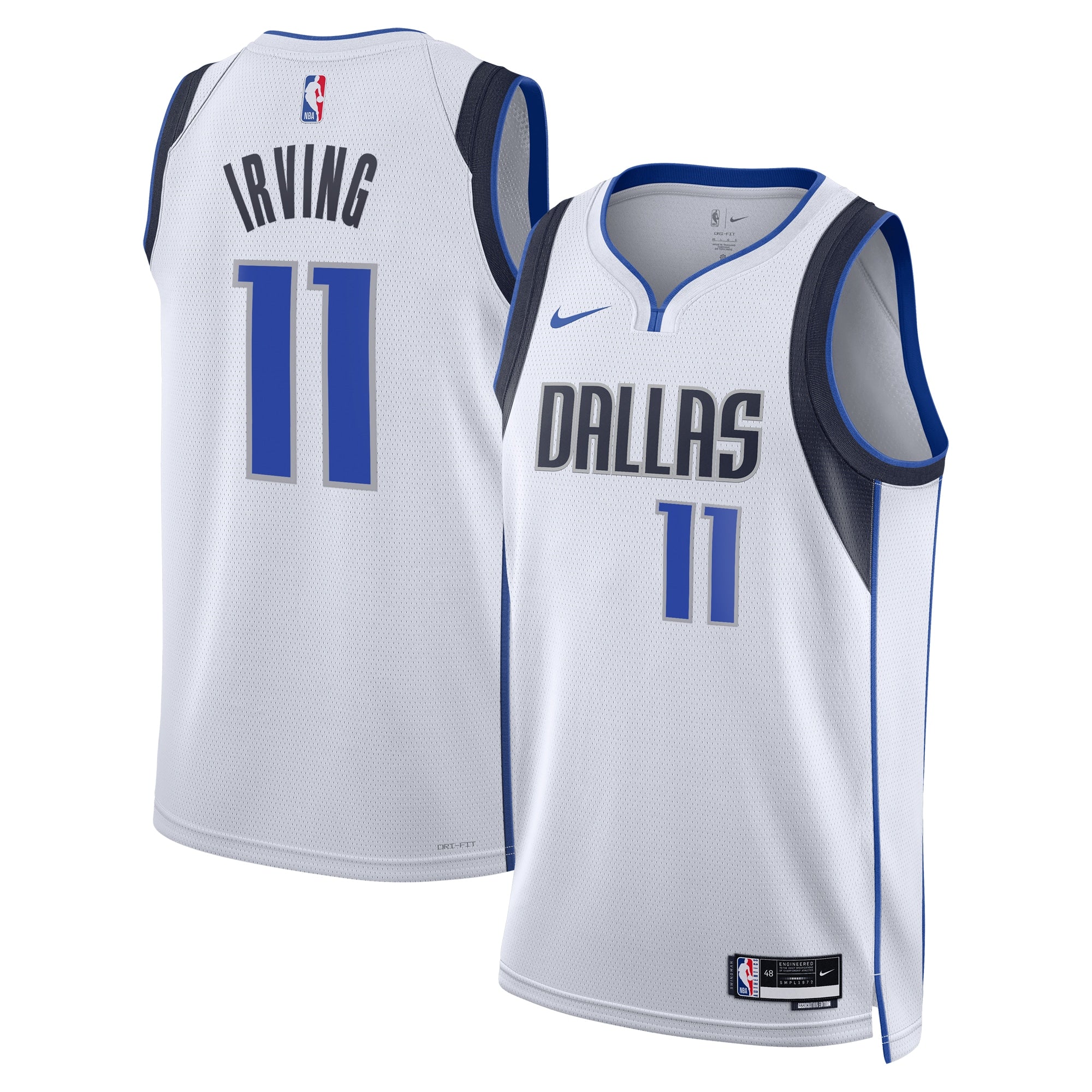 Kyrie Irving Dallas Mavericks Association Edition Swingman Jersey - White - Unisex