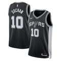 Jeremy Sochan San Antonio Spurs Icon Edition Swingman Jersey - Black - Unisex