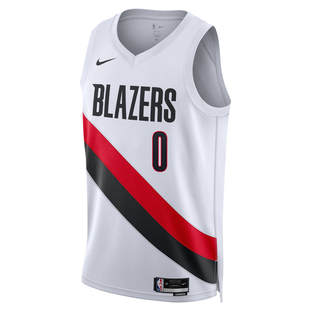 Damian Lillard Portland Trail Blazers Association Edition Replica Swingman Jersey - White - Unisex