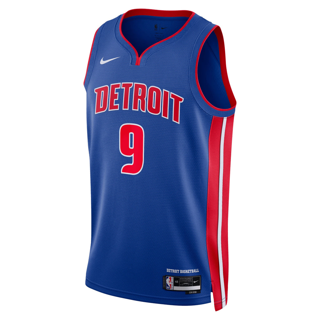 Ausar Thompson Detroit Pistons Icon Edition Swingman Jersey - Blue - Unisex