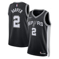 Dylan Harper San Antonio Spurs 2025 Icon Edition Swingman Jersey - Black - Unisex