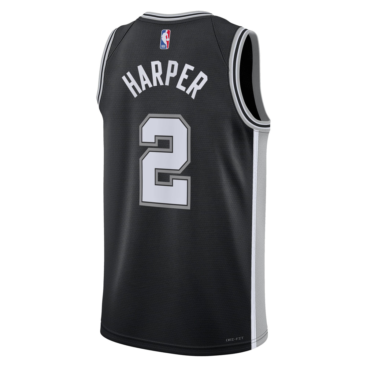 Dylan Harper San Antonio Spurs 2025 Icon Edition Swingman Jersey - Black - Youth