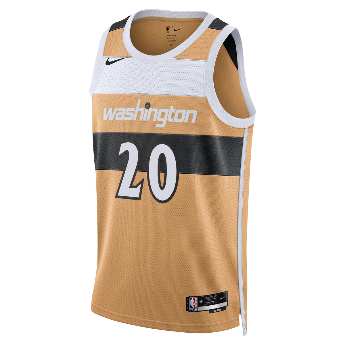 Alex Sarr Washington Wizards 2025/26 City Edition Swingman Jersey - Tan - Unisex