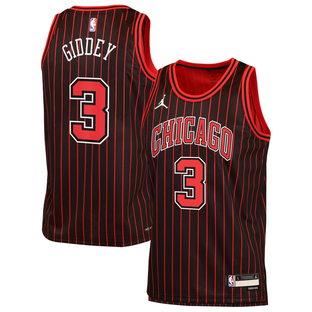 Josh Giddey Chicago Bulls Statement Edition Jersey - Black - Youth