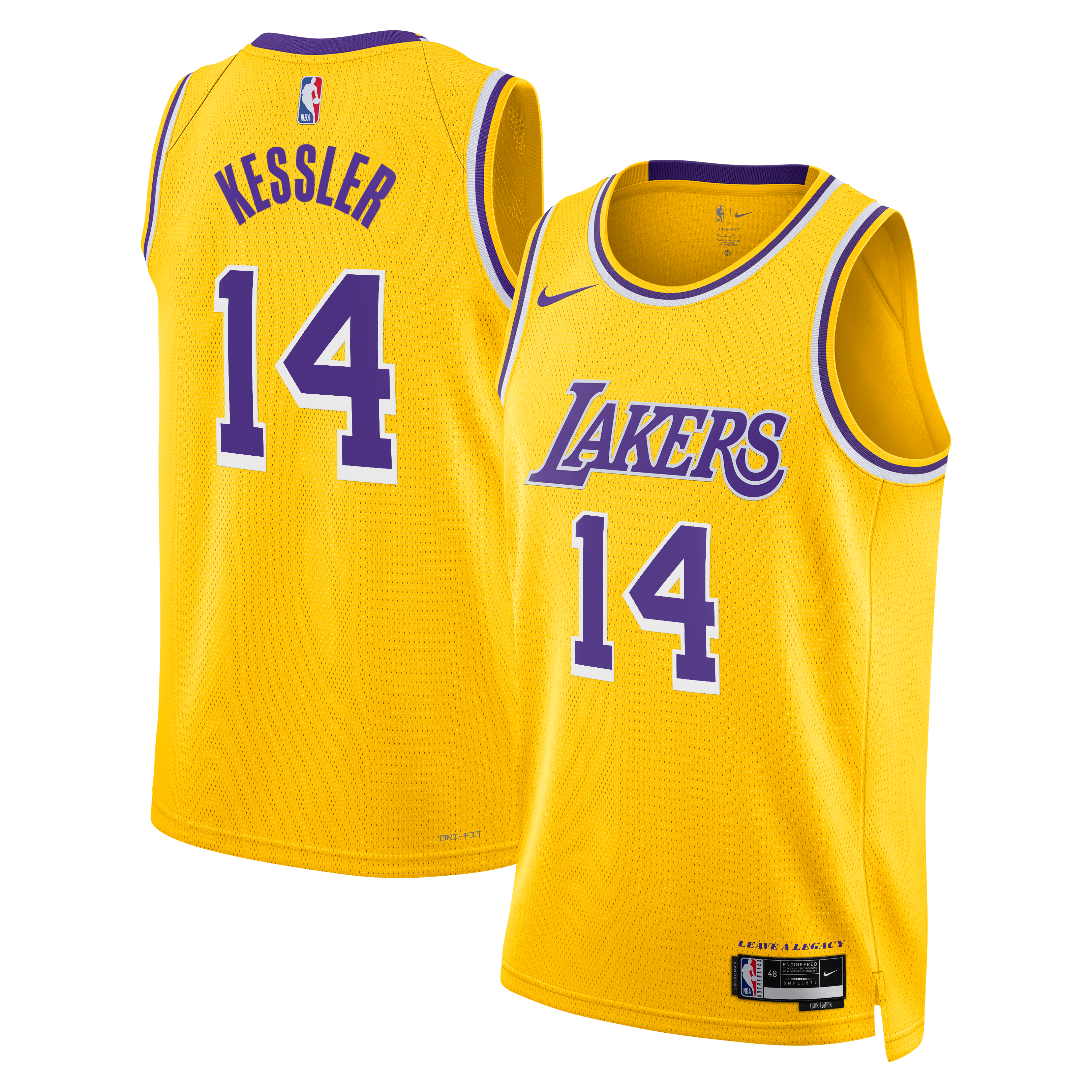 Walker Kessler Los Angeles Lakers Icon Edition Swingman Jersey - Gold - Unisex