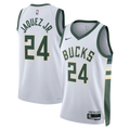 Jaime Jaquez Jr. Milwaukee Bucks Association Edition Swingman Jersey - White - Unisex