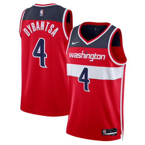 AJ Dybantsa Washington Wizards Swingman Icon Jersey - Red - Unisex