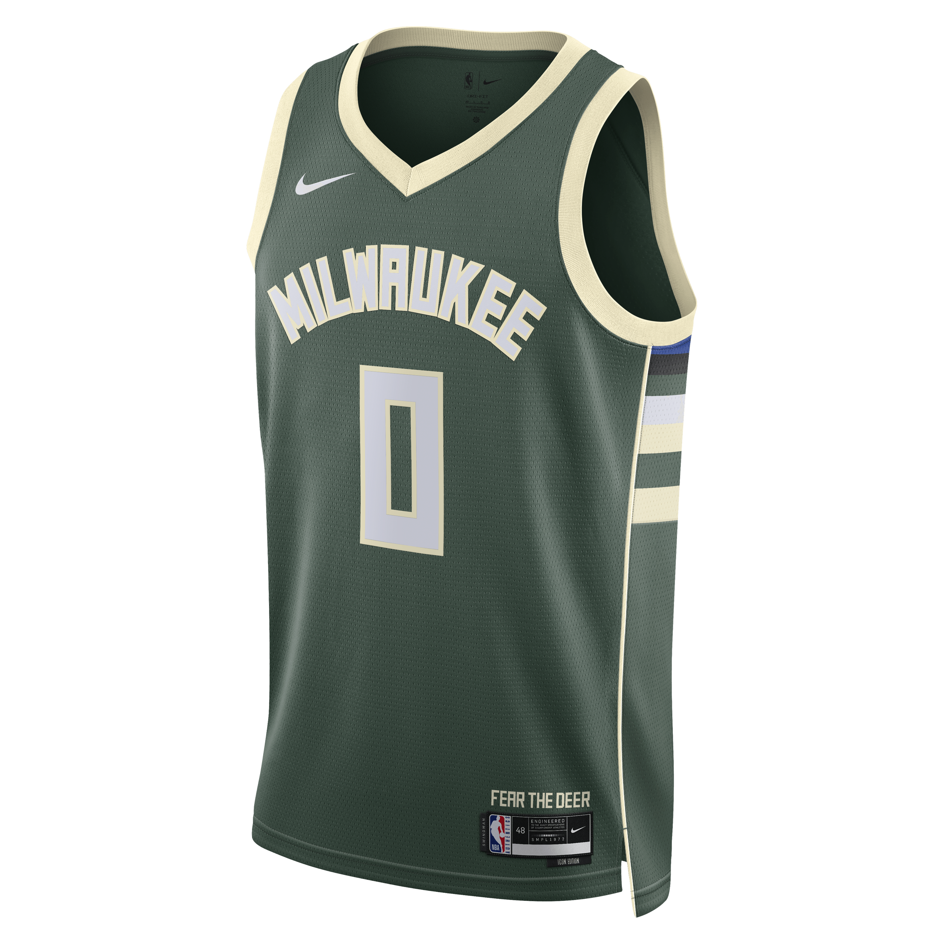 Brayden Burries Milwaukee Bucks Swingman Icon Jersey - Green - Unisex