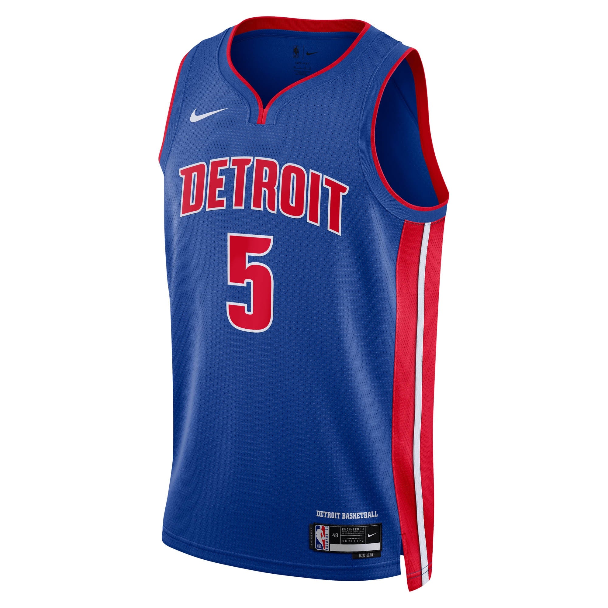 Ron Holland II Detroit Pistons 2024 Swingman Icon Jersey - Blue - Unisex