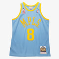 Kobe Bryant Powder Los Angeles Lakers 2001/02 Hardwood Classics Authentic Jersey - Mens