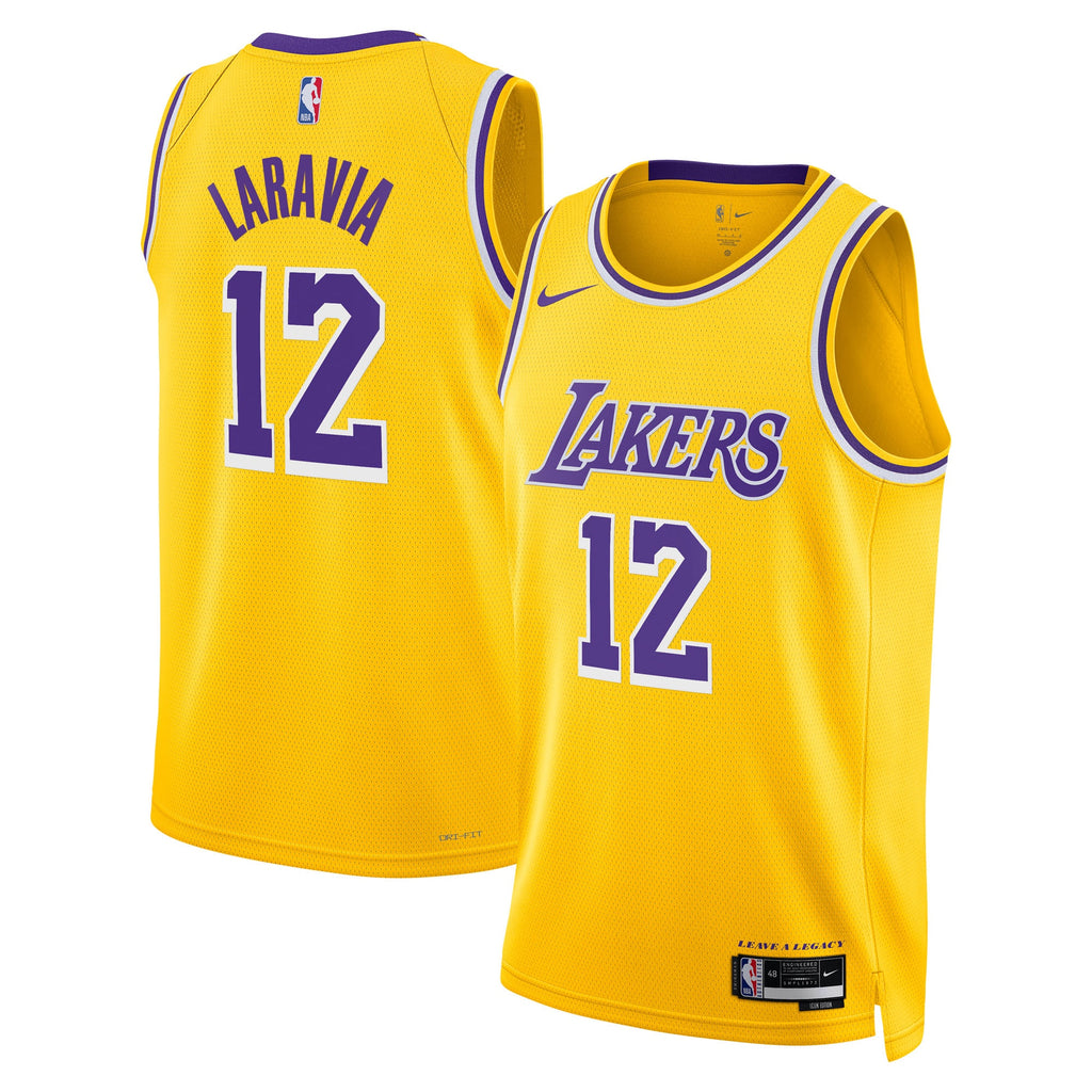 Jake LaRavia Los Angeles Lakers Icon Edition Swingman Jersey - Gold - Unisex
