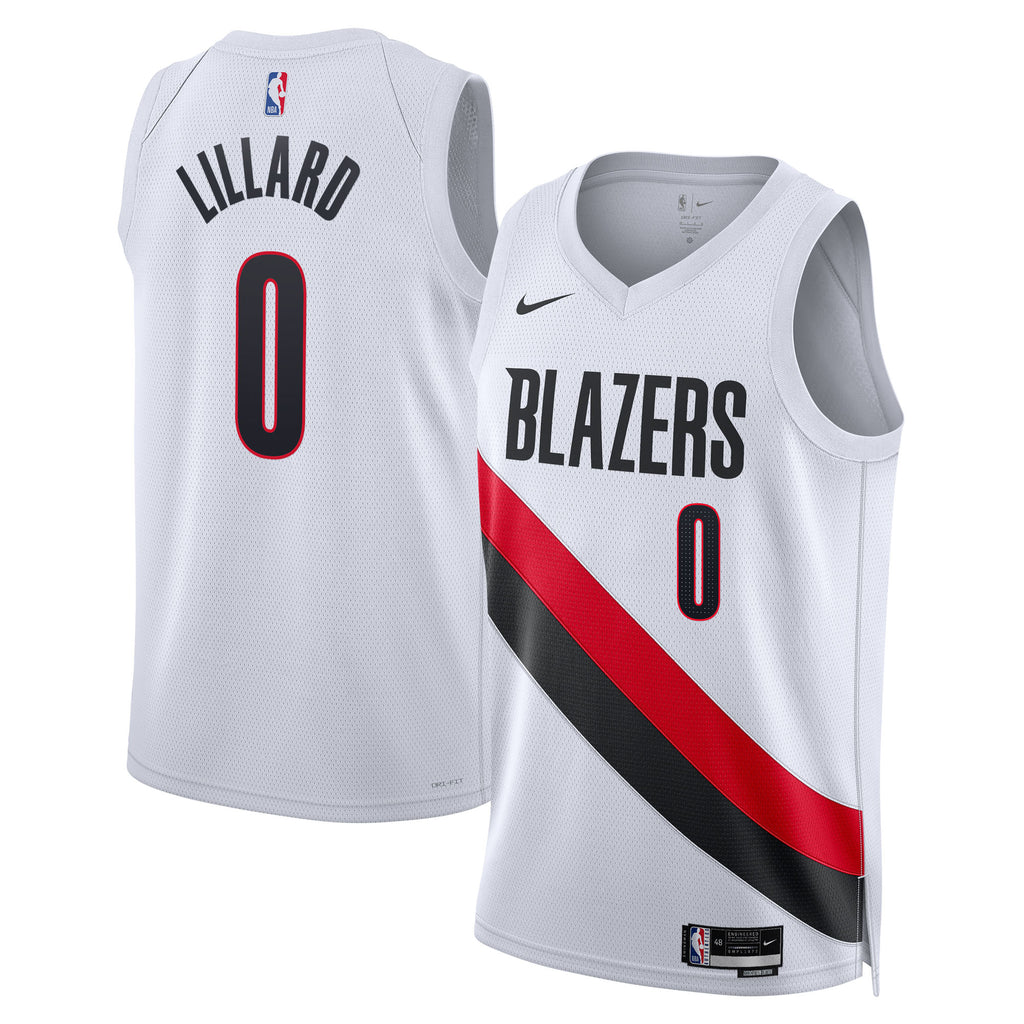 Damian Lillard Portland Trail Blazers Association Edition Replica Swingman Jersey - White - Unisex