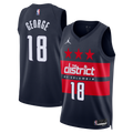 Kyshawn George Washington Wizards Statement Edition Swingman Jersey - Navy - Mens