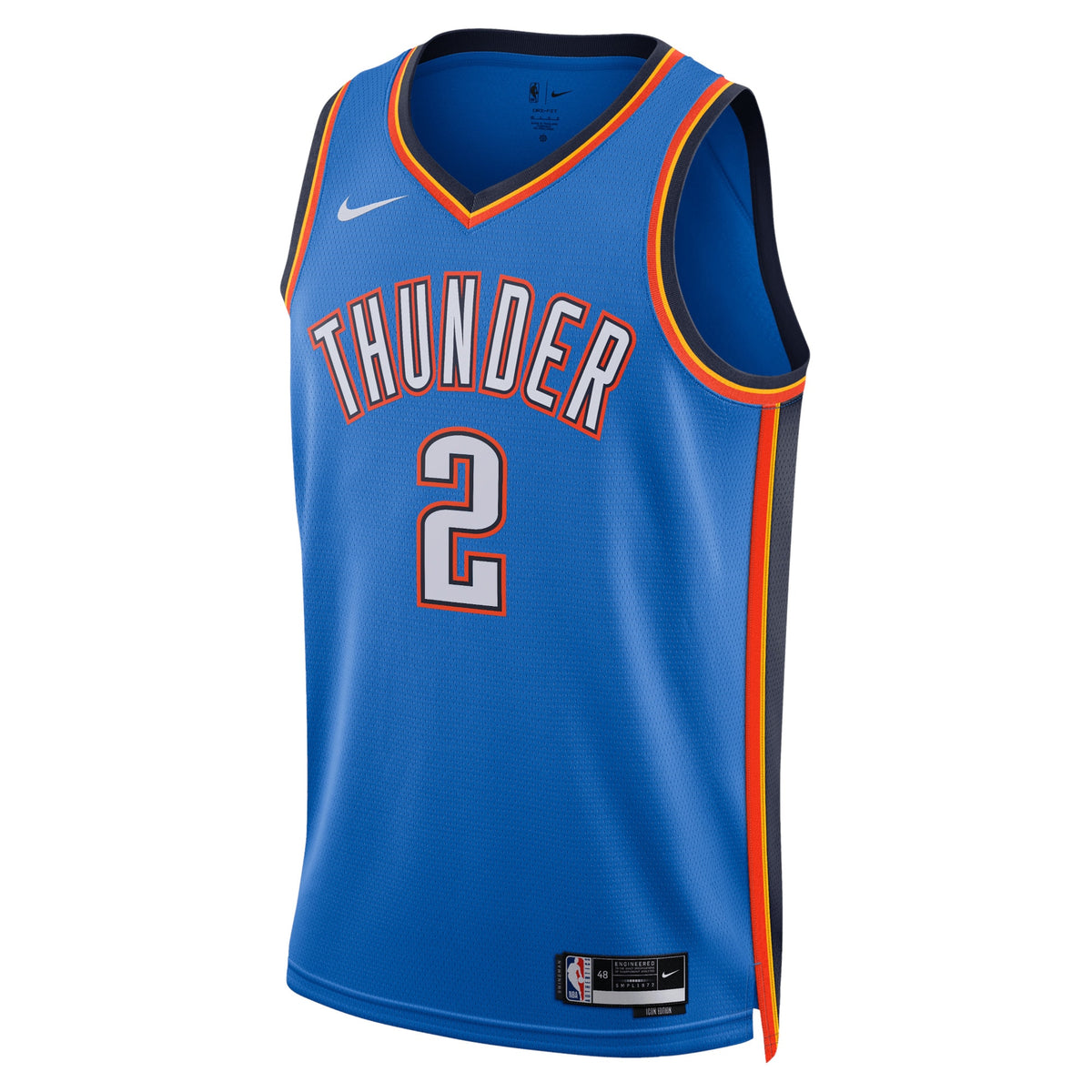 Shai Gilgeous-Alexander Oklahoma City Thunder Icon Edition Swingman Jersey - Blue - Unisex