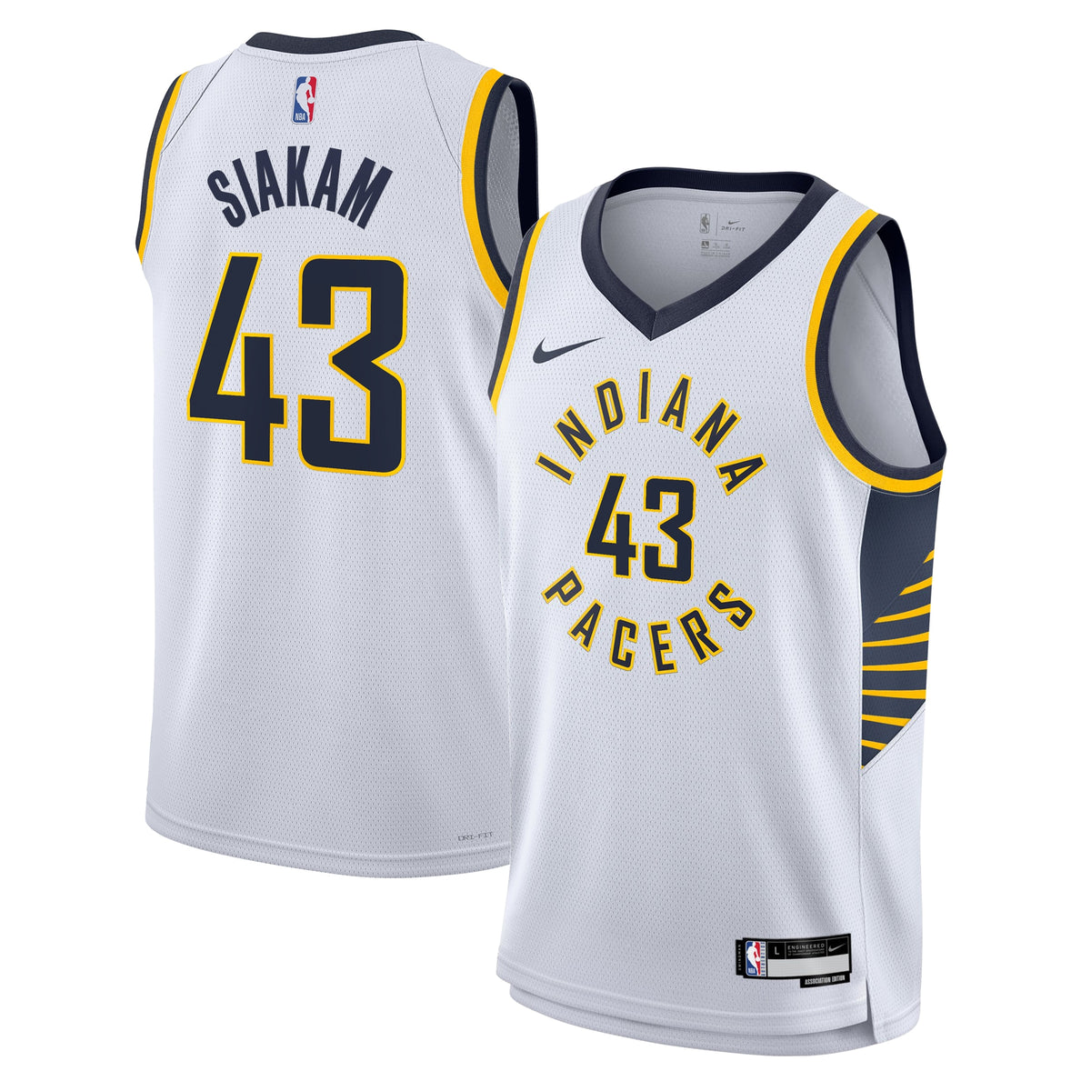 Pascal Siakam Indiana Pacers Association Edition Swingman Jersey - White - Youth