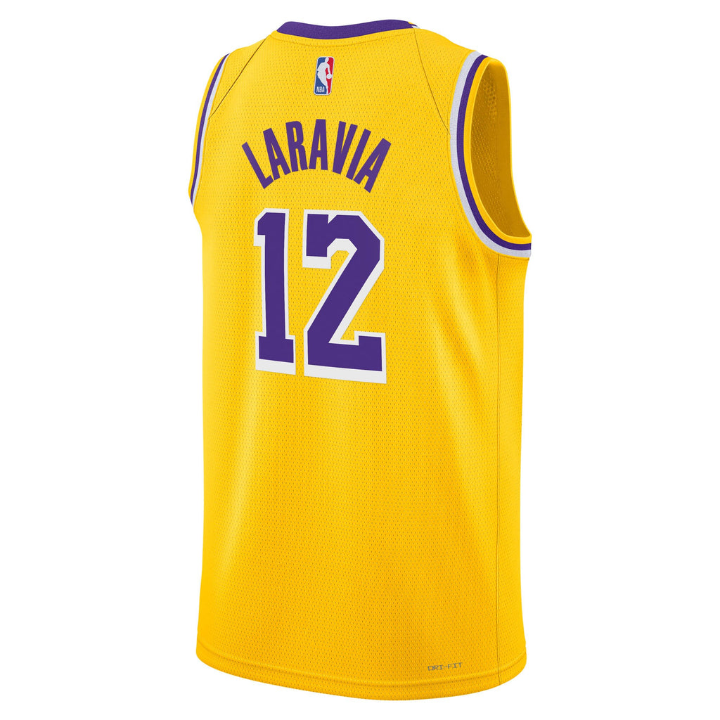 Jake LaRavia Los Angeles Lakers Icon Edition Swingman Jersey - Gold - Youth